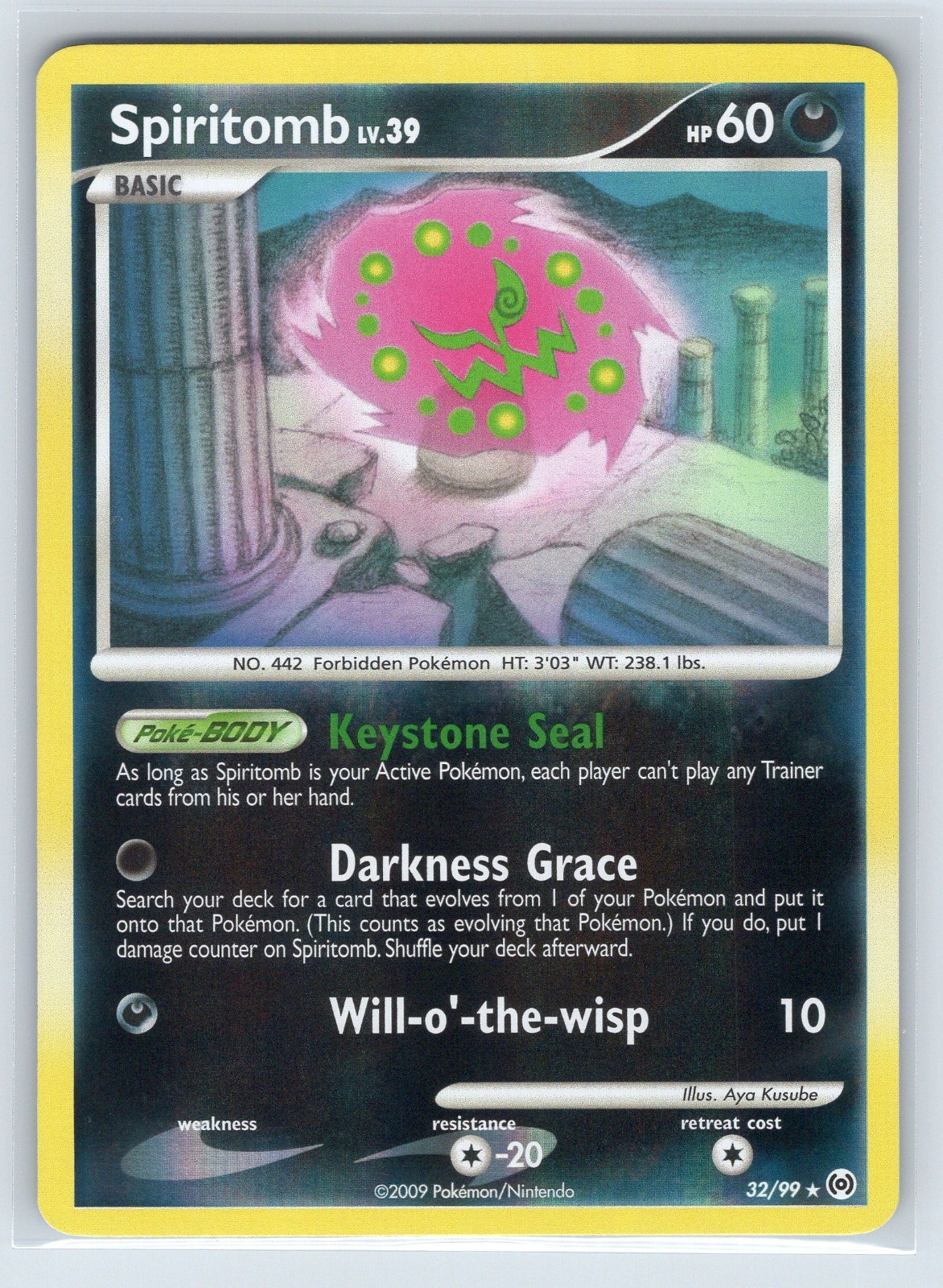 Spiritomb Rare Arceus 32/99 Reverse Holo NM