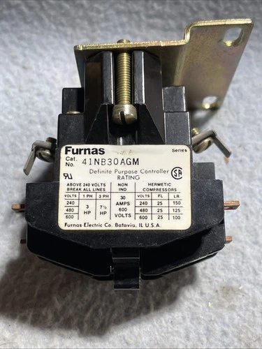 Furnas 41NB30AGM Definite Purpose Magnetic Contactor 208/240V 3-Pole 25 Amp Used