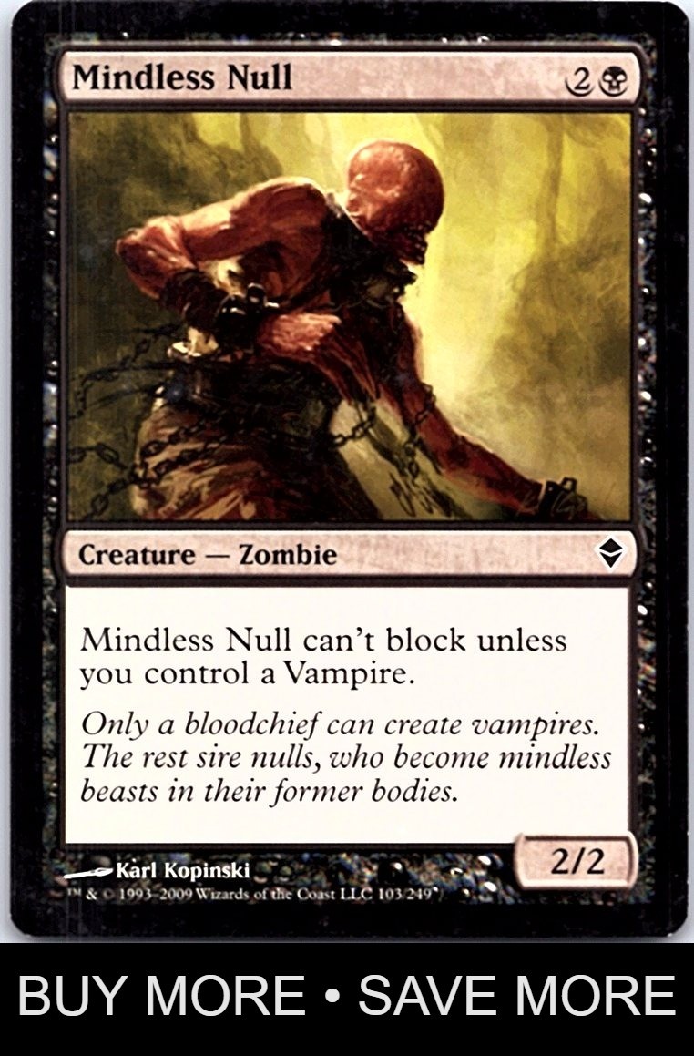 Mindless Null LP Zendikar MTG
