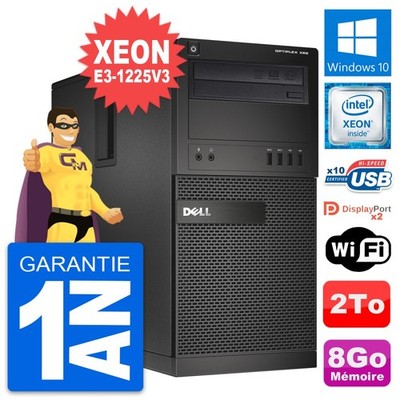 Dell OptiPlex XE2 MT PC Tour Intel E3-1225V3 8Go RAM 2To HDD Windows 10 Wifi