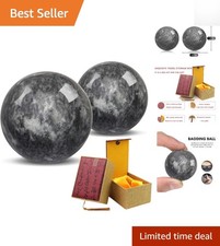 Authentic Chinese Baoding Balls in Marble - Ideal for Stress Relief Meditation