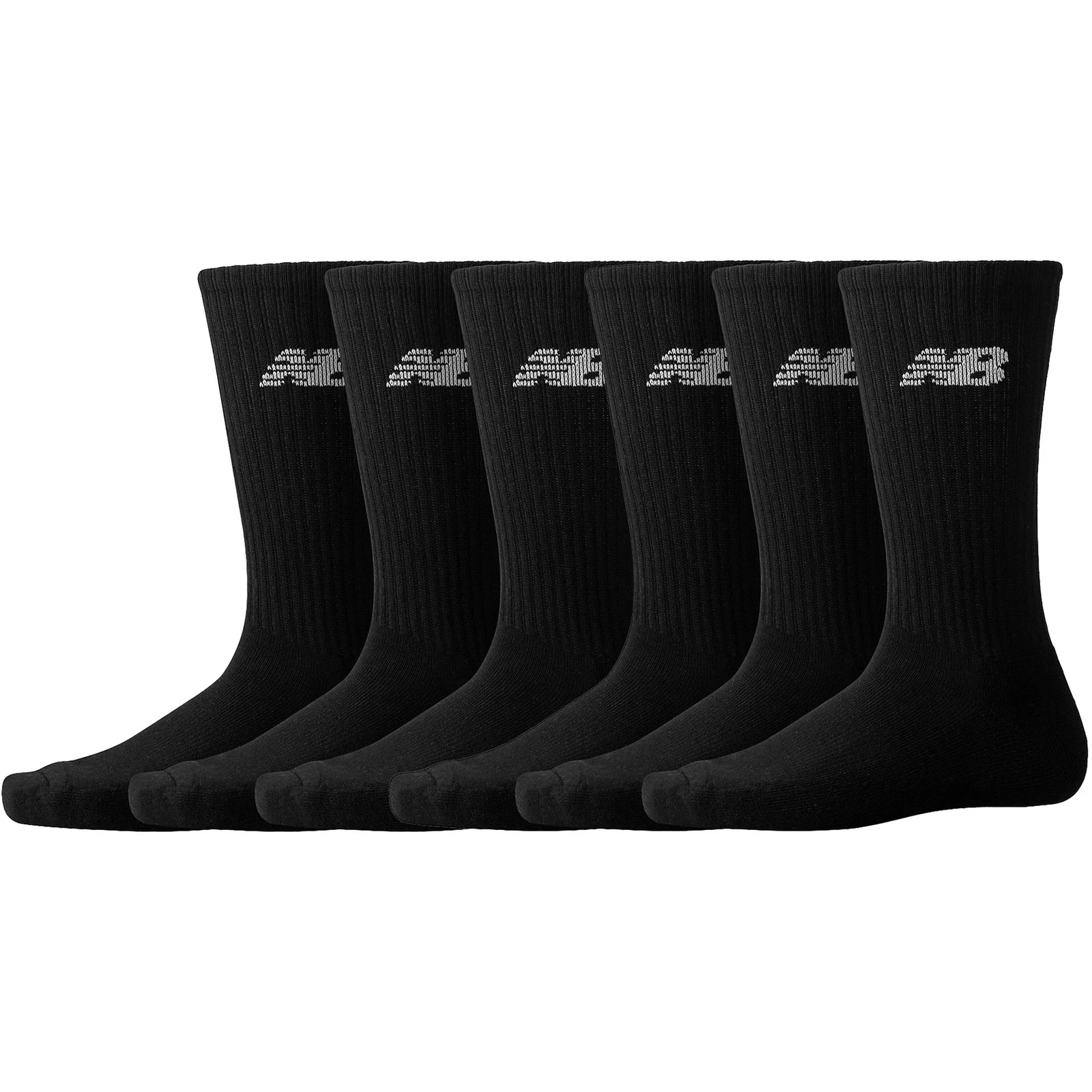 New Balance 6 Pack Socks Mens Everyday Crew Regular Fit Stretchable Socks
Opens in a new window or t