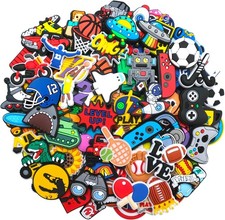 30 50 100Pcs Pack Shoe Decorations Charms for Boys Teens Kids PVC Clog Accessori