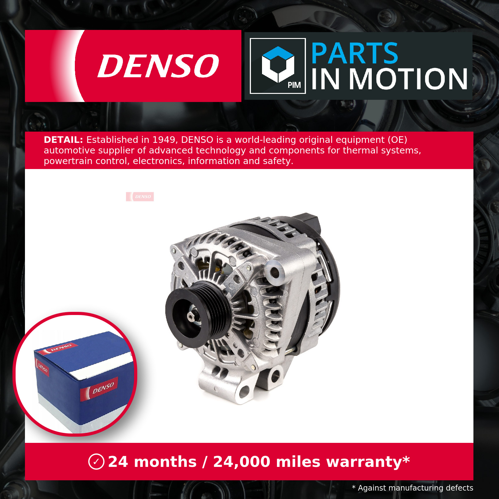Alternator fits RANGE ROVER SPORT L494 4.4D 2013 on Denso BH4210300AC Quality