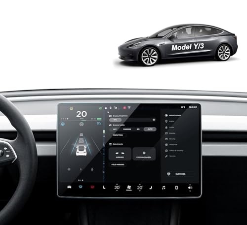 T Tersely Tempered Glass Film for Tesla Model Y Juniper 2025/Model 3 2024