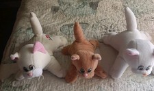 Vintage Pound Kitties Lot of 3 1980s Tonka Plush Stuffed Animals