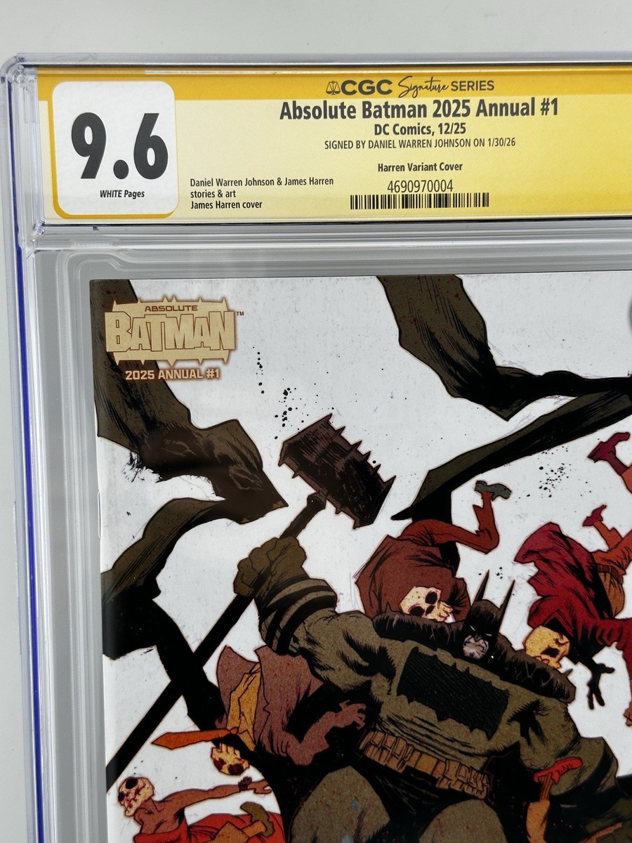 Absolute Batman Annual #1 2025 1st print Signed Daniel Warren
