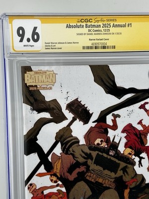 Absolute Batman Annual #1 2025 1st print Signed Daniel Warren