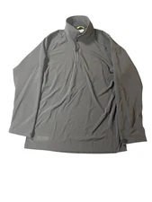 First Tactical Shirt Mens L Defender Black Long Sleeve 1/4 Zip Pullover Cordura