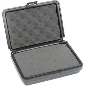 Black Plastic Protective Storage Cases with Pinch Tear Foam 10''x7-1/2''x2-3/4''