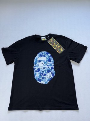A Bathing Ape BAPE T-Shirt Herren Schwarz-Blau Größe m