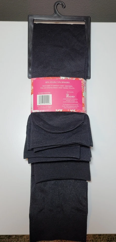 5 pares de calcetines pantalones negros hasta la rodilla de lujo para lavandería china talla 9-11 NUEVO Foto 3 de 4