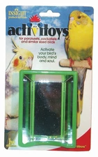Bird Fun House Mirror Toy for Parakeets Cockatiels Multiple PET_TOY 3.25x4.25