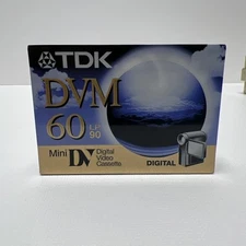 TDK Mini DV 60 Min DVC Digital Video Cassette Tapes DVM60MEEN New, Sealed