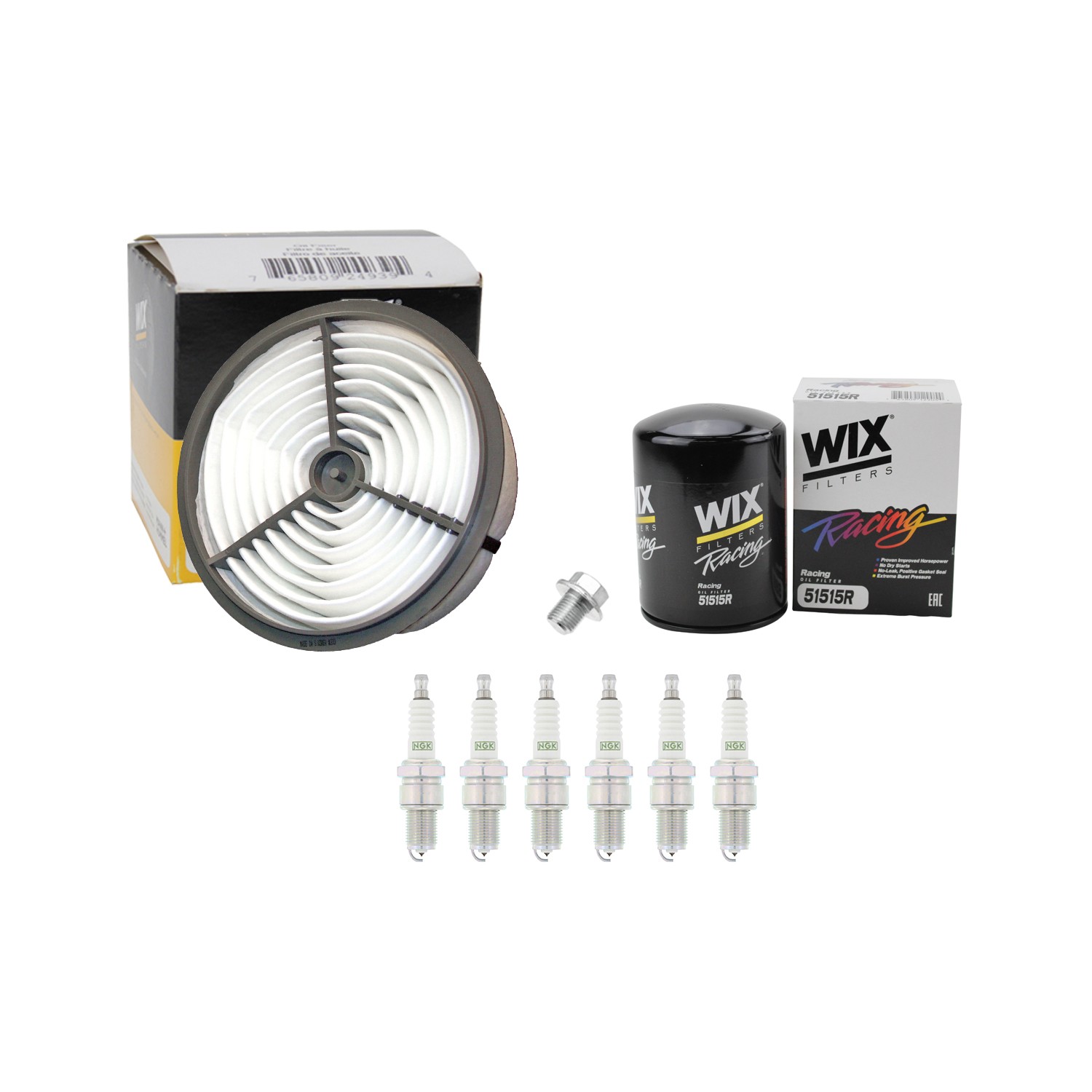 Wix Engine Air Oil Filters NGK 6 G-Power Platinum Spark Plug Kit for Cressida L6