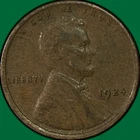 1924 Lincoln Wheat Cent Extremely Fine XF Coin #40976