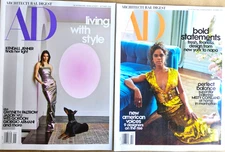 2 AD Architectural Digest magazines Sept & Oct 2020