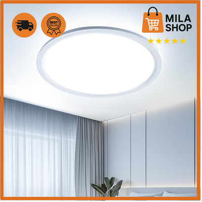 LED Deckenleuchte 40cm rund 48W 4800lm kaltweiss Deckenlampe Wohnzimmer Flur