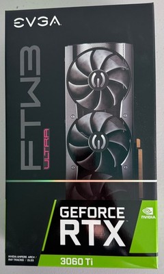 EVGA GeForce RTX 3060 Ti FTW3 Ultra Gaming 08G-P5-3667-KR Non-LHR Tested GPU