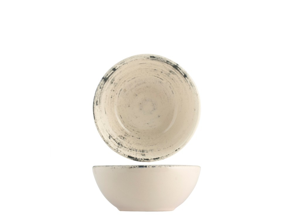 Stoneware Silk Cup 9Cm, Beige And Blue, H&H