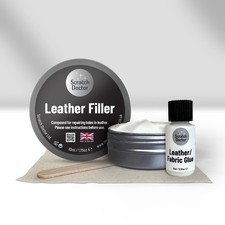 Leather Glue  Filler Kit Repair Tears Rips Scratches Holes in Leather 10ML