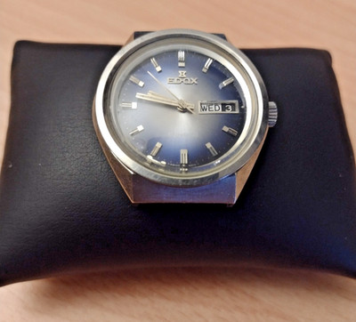 Edox bluebird Vintage Automatic - Day/Date - Kaliber AS 2066 - 17 Jewels - 37mm