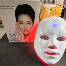 LED Beauty Mask White Multiple Light Colors f...