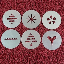 Cookie Press Lot of 6 Discs For Proctor-Silex Super-Shooter Plus DISCS ONLY