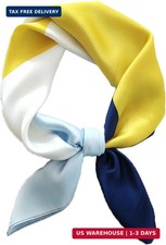 27.5 Inch Silk Feeling Scarf for Women Square Satin Head Scarf Hair Wrap Bandana