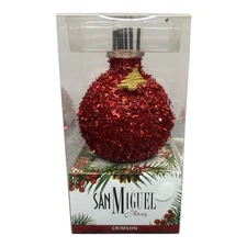 San Miguel Scented Reed Diffuser Oil Set Holiday Crimson Red Beaded New