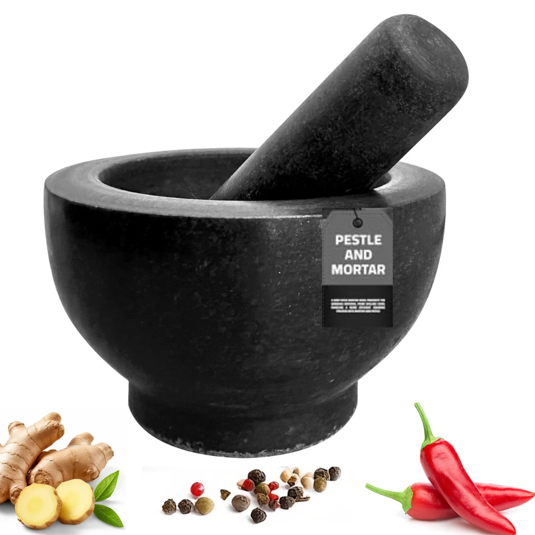Pestle Mortar Set Marble Spice Herb Crusher Grinder Marble Set Home Kitchen Tool
Opens in a new wind