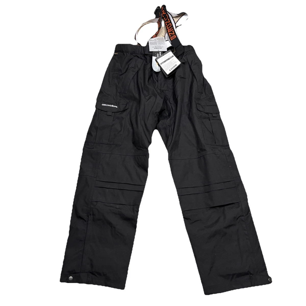 Pantalon De Pêche Imperméable Grundens G16-21, Noir, Taille XL, Salopette à Bavette