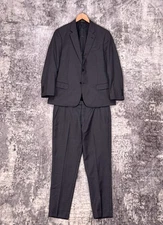 Emporio Armani G Line Suit 42 R Mens 2 Piece Charcoal Gray Wool Slim Fit