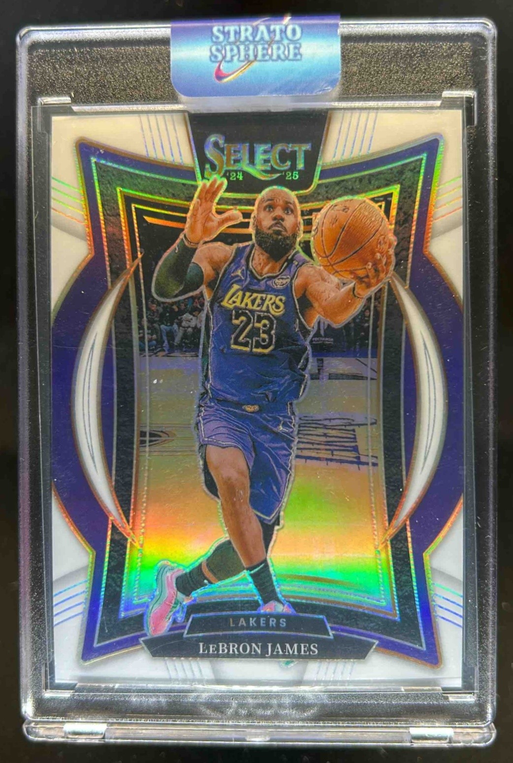 2024-25 Select LeBron James Concourse White Prizm #/149 Lakers