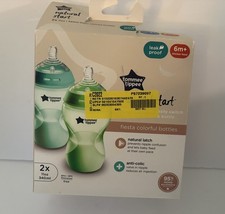 Tommee Tippee 2 pack - Natural Start - Fiesta Colorful Bottles - 11oz