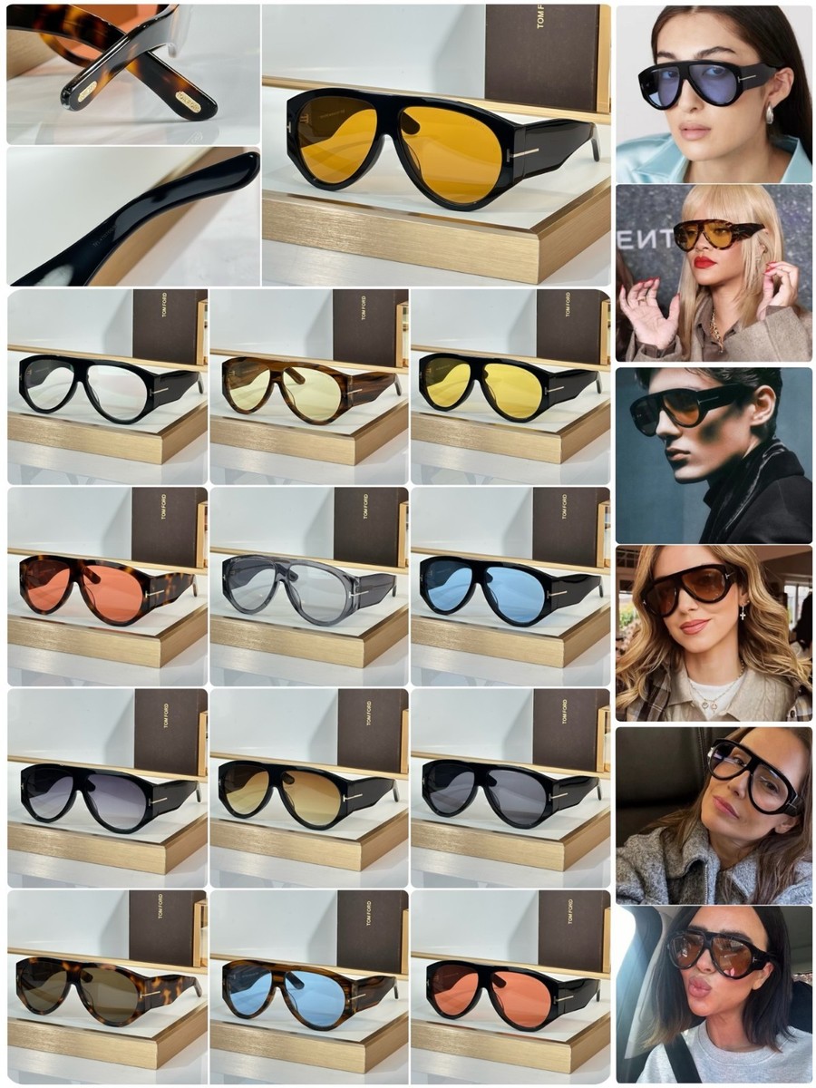 Tom Ford Bronson TF1044 60 12-140 Unisex Sunglasses Havana Frame