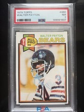 1979 TOPPS #480 WALTER PAYTON PSA 7 NM