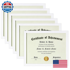 ELSKER HOME 8.5x11 Picture/Certificate Document Frame 6-Pack, White Award