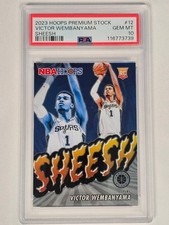 Victor Wembanyam-RC ROOKIE-2023-24 Hoops Premium - Sheesh #12 PSA GEM MT 10