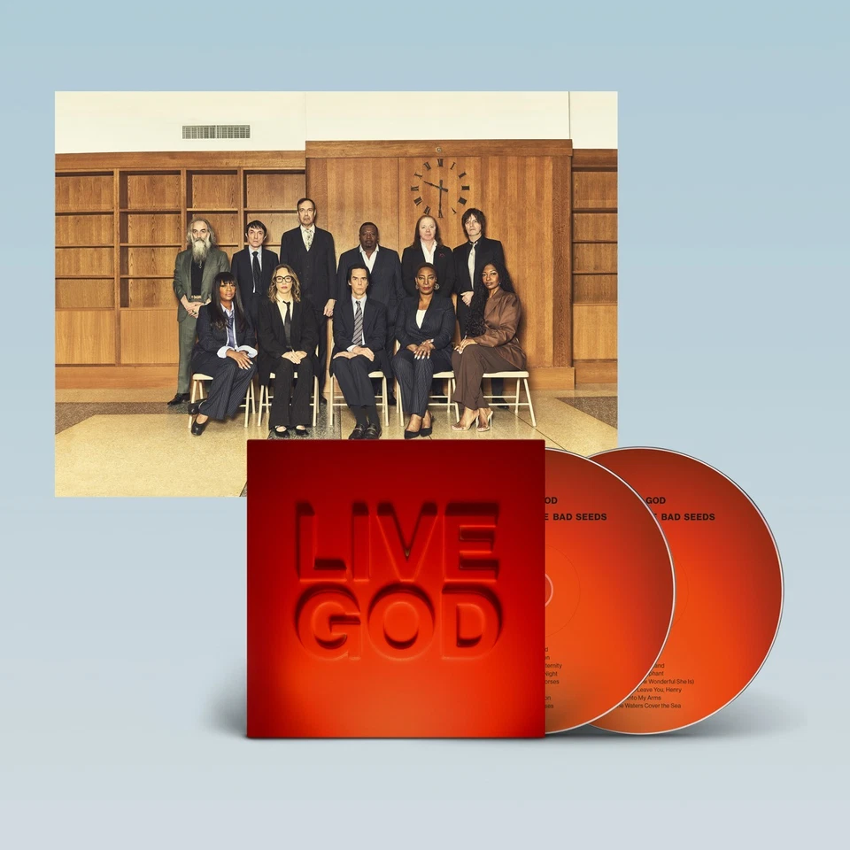 Nick Cave & The Bad Seeds - Live God CD & Signed Band Portrait Print