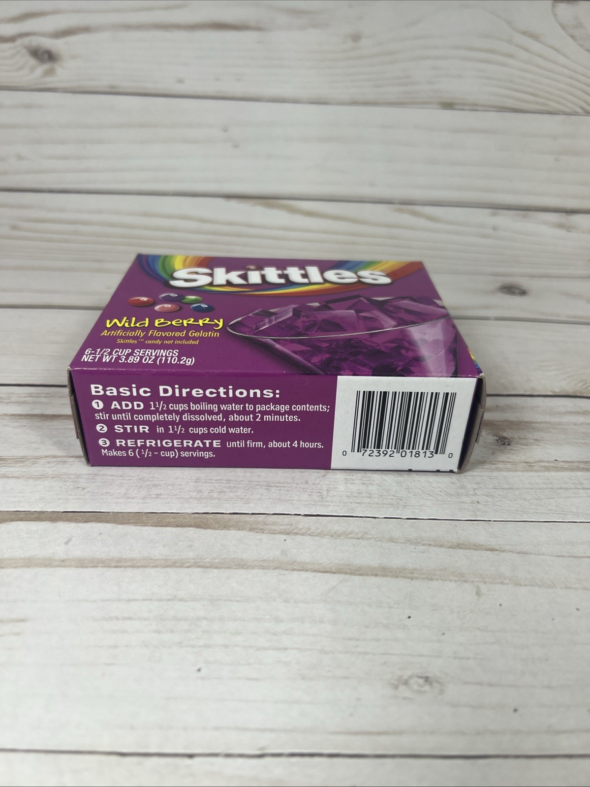 Skittles Wild Berry Flavored Jello Gelatin Dessert Mix 3.89oz (2Pk) 5/27