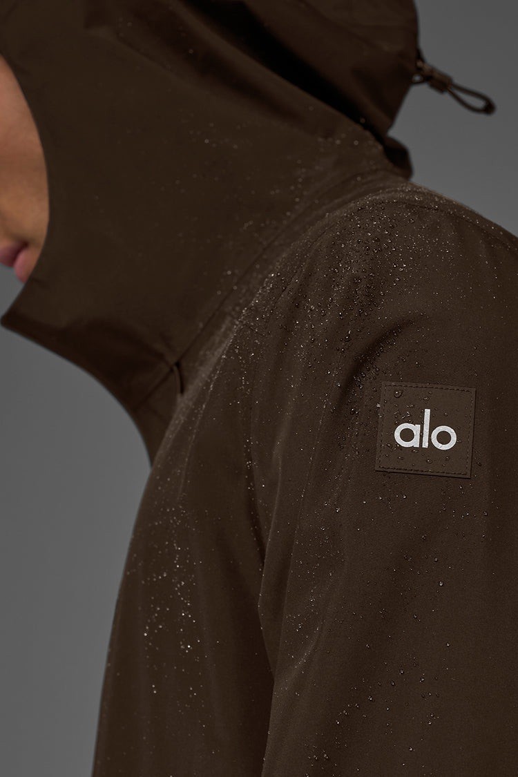 New Alo Alpha Shell Jacket Espresso Brown Size Large + Pants Size