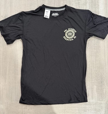  FBI Academy Quantico VA  Black T-Shirt Federal Bureau of Investigation - Size S