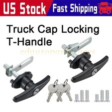 2 Pack T-handle Lock For Truck Cap Topper Camper Shell W Screws