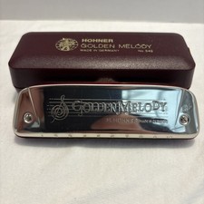 Hohner Golden Melody No. 542 Harmonica Key of Bb B Flat Musical Instrument