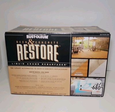 #ad #ad Rust Oleum Deck amp; Concrete Restore Liquid Armor Resurfacer Kit $99.99