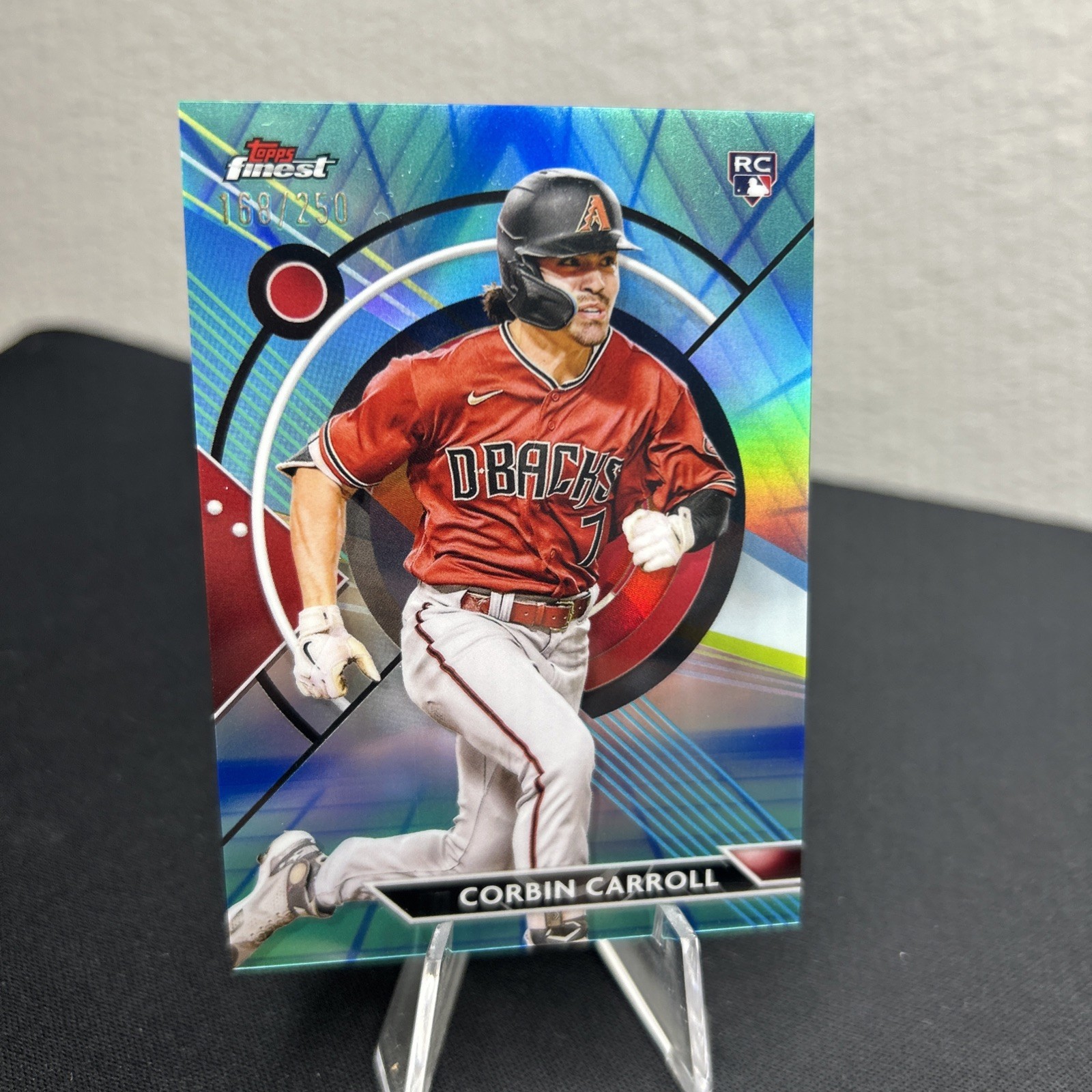 2023 Topps Finest Corbin Carroll #24 Aqua Vapor Refractor RC /250