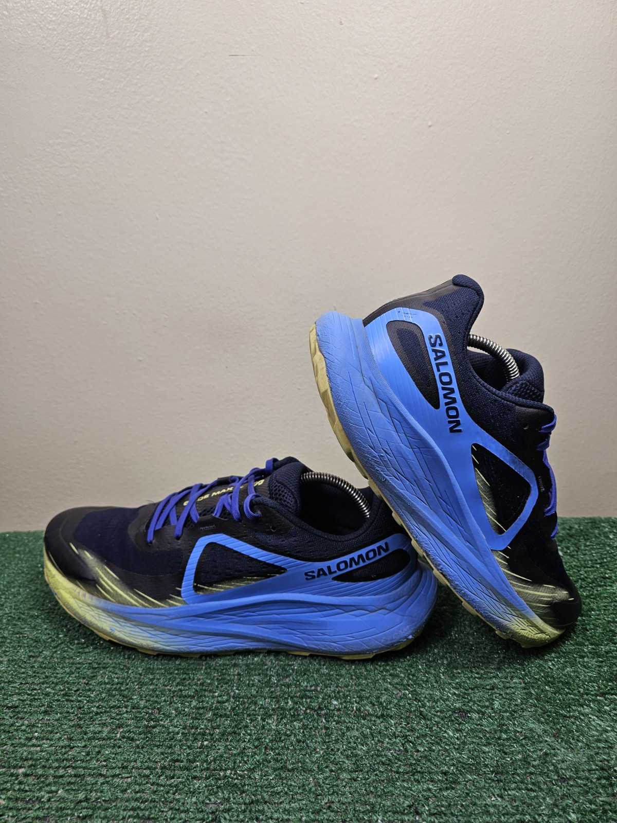 Scarpe da trekking Salomon Glide Max TR uomo 12 trail Granada cielo zaffiro scuro lime