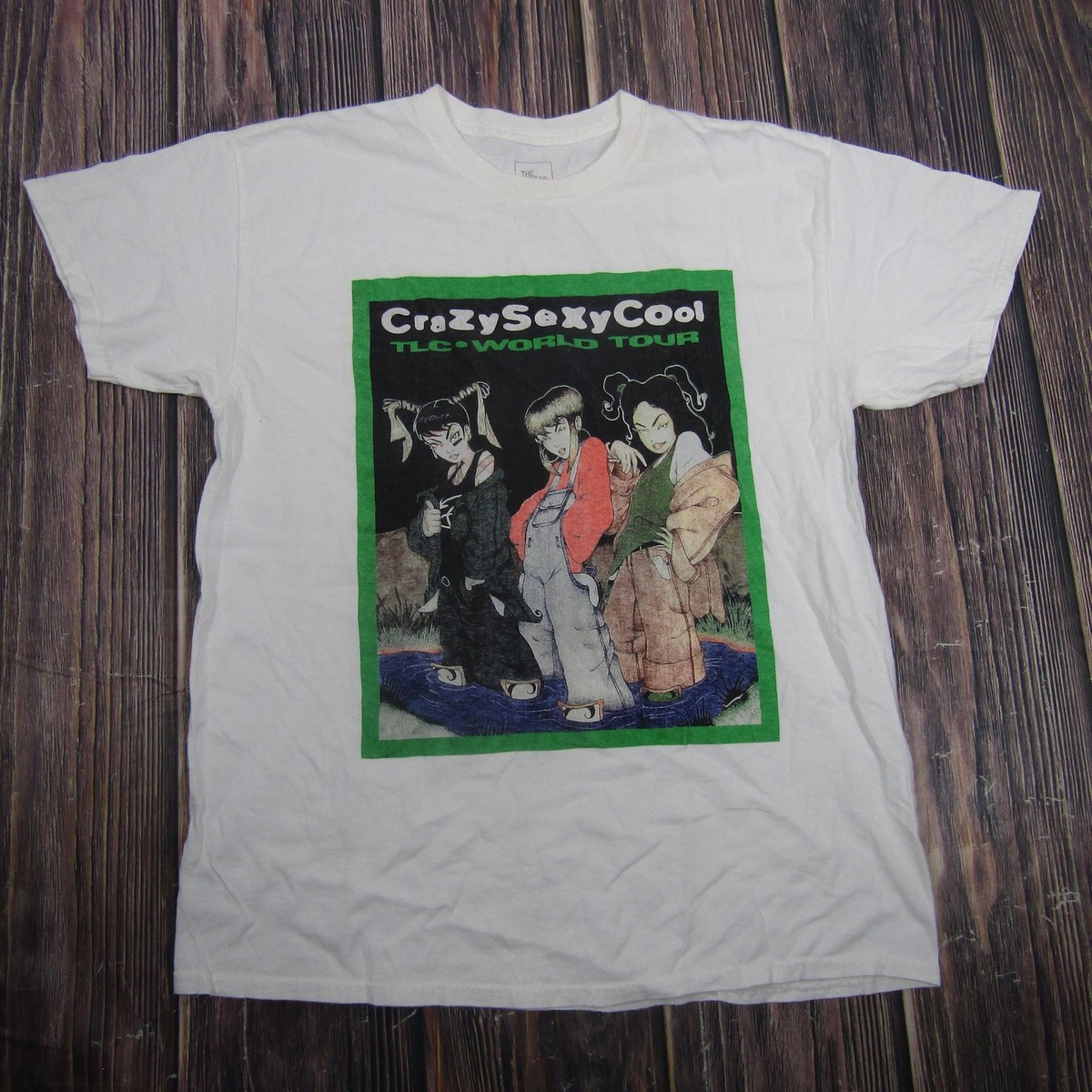 TLC CrazySexyCool World Tour Shirt Mens M/L White Music Concert