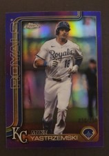 2025 Topps Chrome Update #usc44 Mike Yastrzemski  Purple Refractor #/250